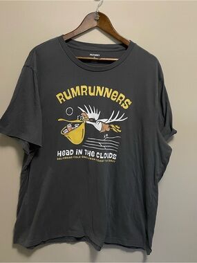 Old Navy Charcoal Gray Rum Runners Coolers T-Shirt Men’s XXL